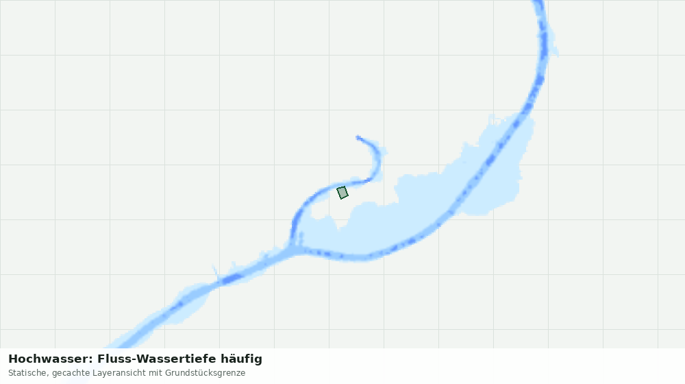 Statische Kartenansicht: Hochwasser: Fluss-Wassertiefe häufig