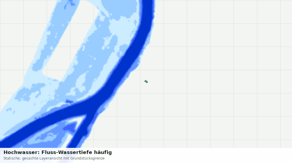 Statische Kartenansicht: Hochwasser: Fluss-Wassertiefe häufig