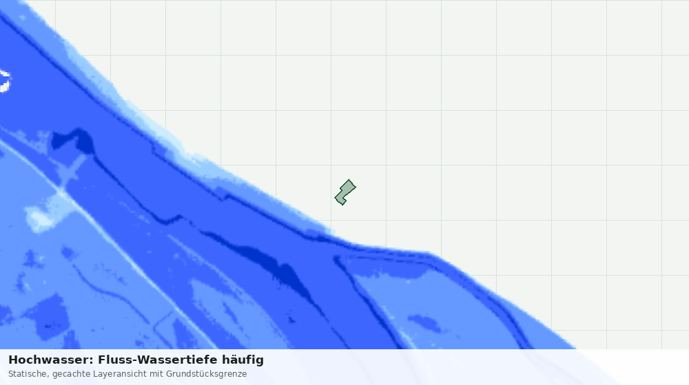 Statische Kartenansicht: Hochwasser: Fluss-Wassertiefe häufig