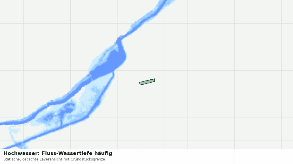 Statische Kartenansicht: Hochwasser: Fluss-Wassertiefe häufig