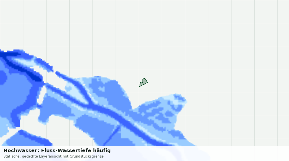 Statische Kartenansicht: Hochwasser: Fluss-Wassertiefe häufig