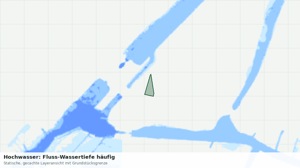 Statische Kartenansicht: Hochwasser: Fluss-Wassertiefe häufig