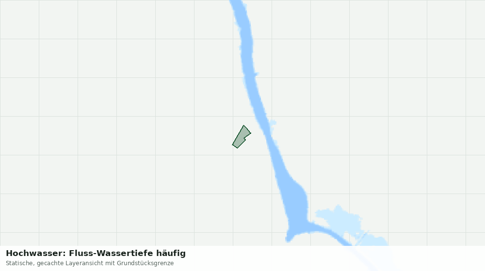 Statische Kartenansicht: Hochwasser: Fluss-Wassertiefe häufig