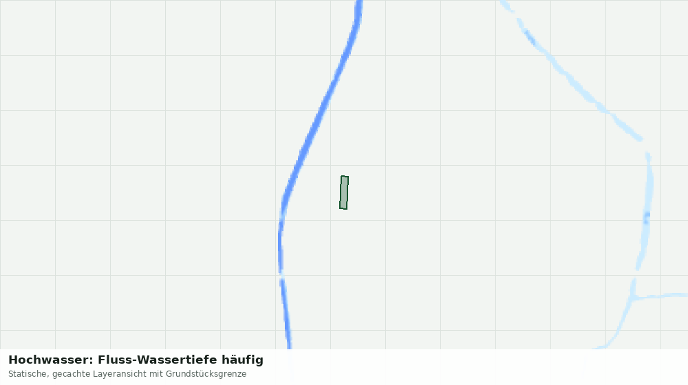 Statische Kartenansicht: Hochwasser: Fluss-Wassertiefe häufig