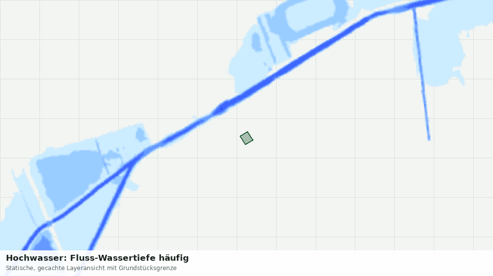 Statische Kartenansicht: Hochwasser: Fluss-Wassertiefe häufig