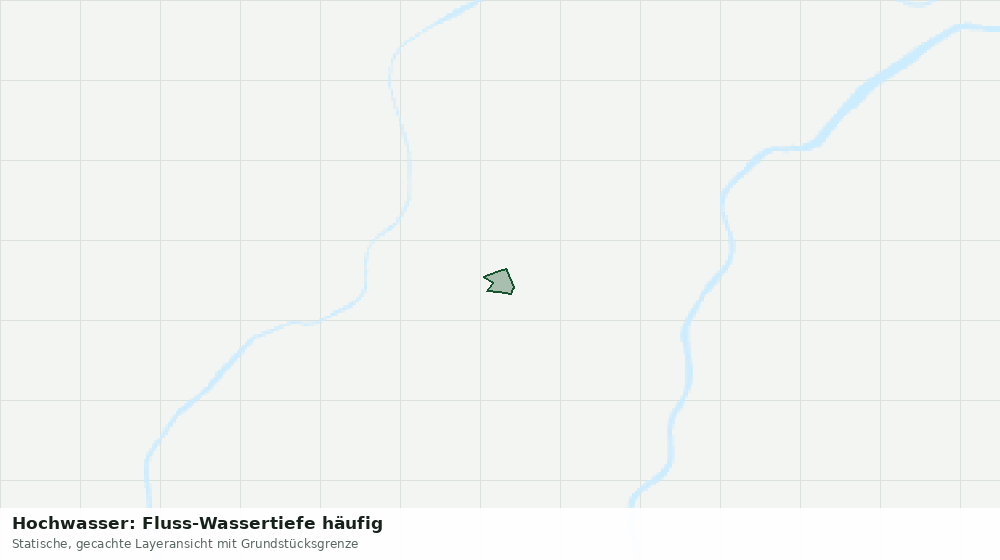 Statische Kartenansicht: Hochwasser: Fluss-Wassertiefe häufig