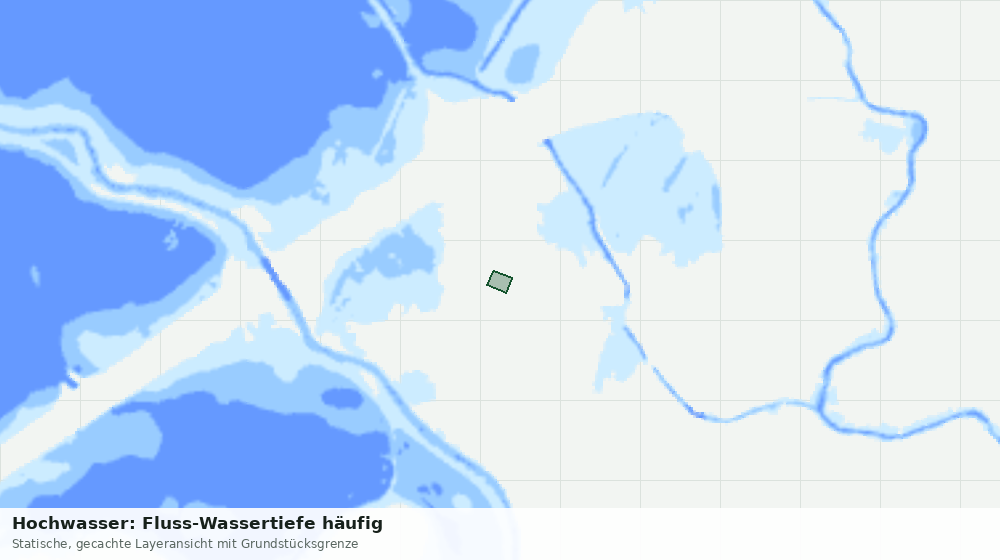 Statische Kartenansicht: Hochwasser: Fluss-Wassertiefe häufig