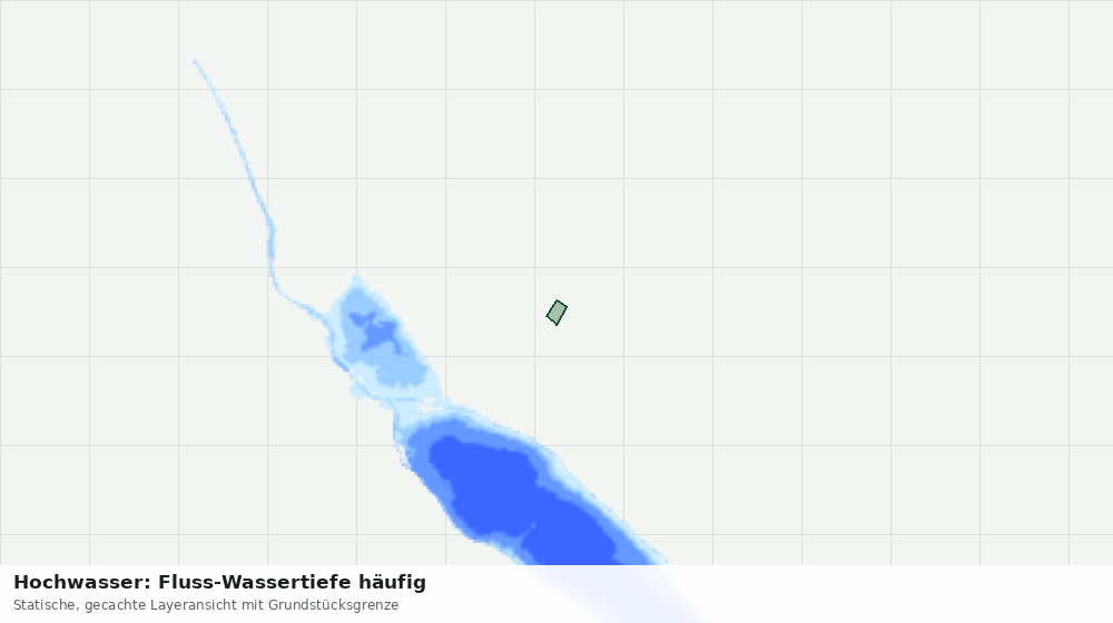 Statische Kartenansicht: Hochwasser: Fluss-Wassertiefe häufig