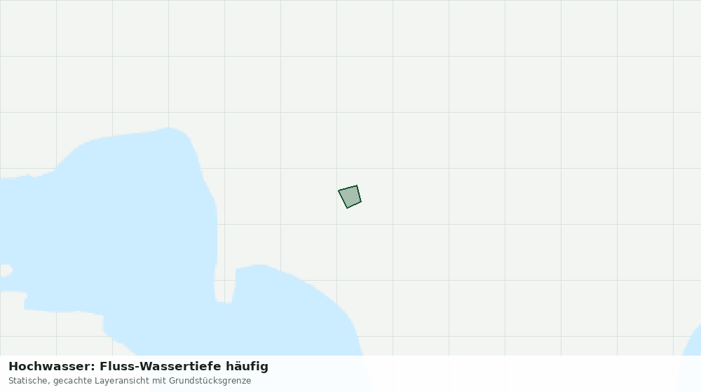 Statische Kartenansicht: Hochwasser: Fluss-Wassertiefe häufig