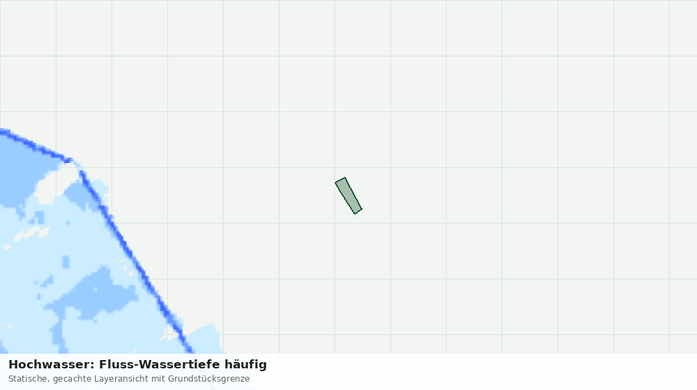 Statische Kartenansicht: Hochwasser: Fluss-Wassertiefe häufig