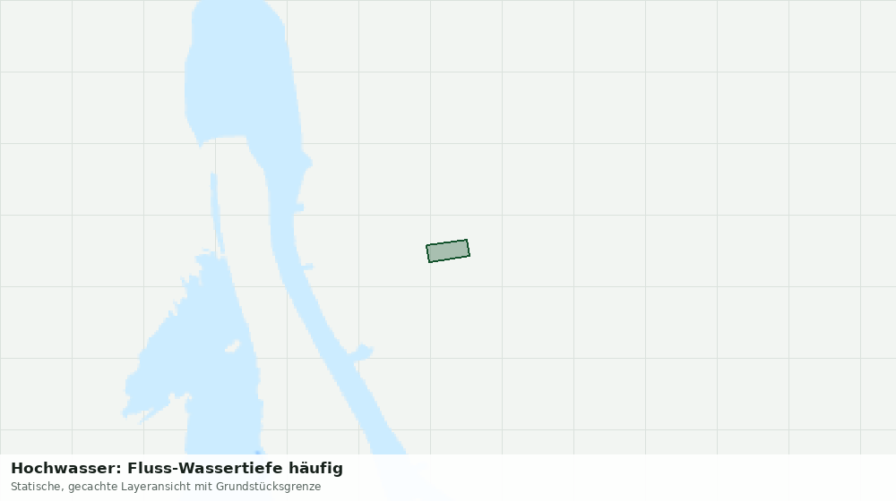 Statische Kartenansicht: Hochwasser: Fluss-Wassertiefe häufig