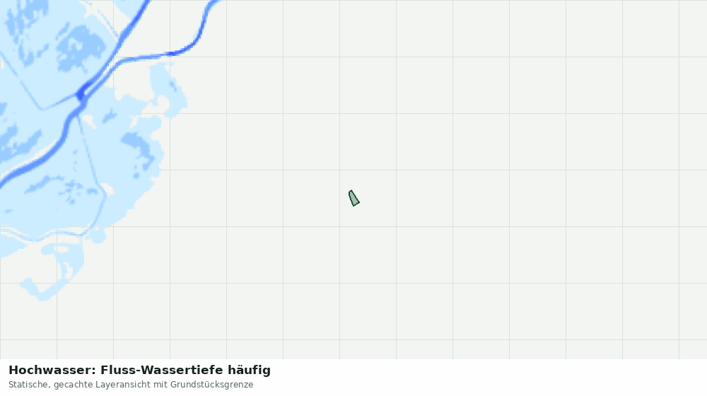 Statische Kartenansicht: Hochwasser: Fluss-Wassertiefe häufig