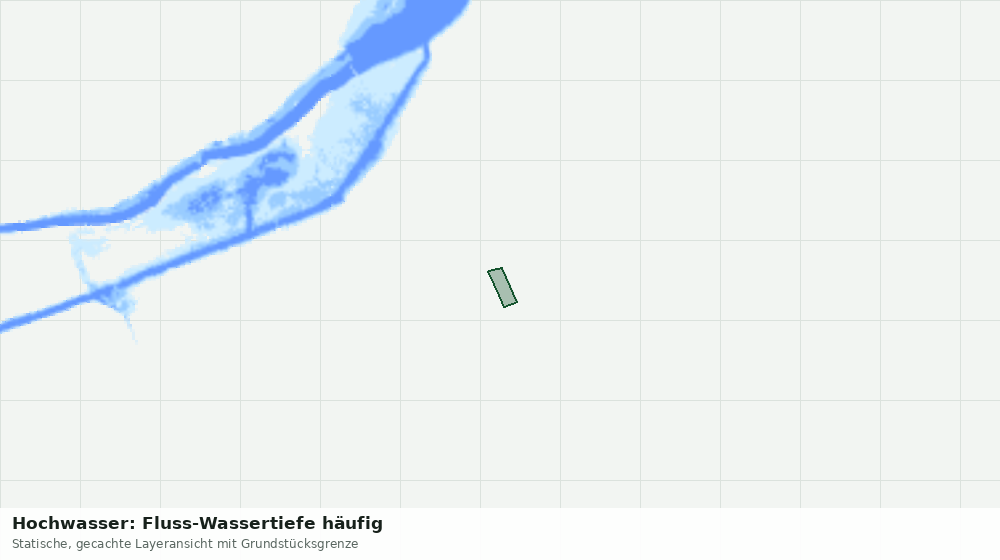 Statische Kartenansicht: Hochwasser: Fluss-Wassertiefe häufig