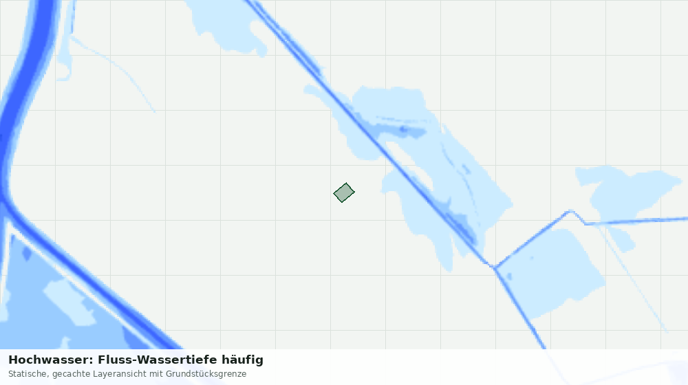 Statische Kartenansicht: Hochwasser: Fluss-Wassertiefe häufig