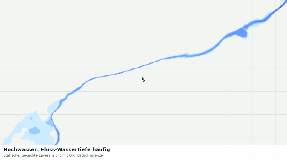 Statische Kartenansicht: Hochwasser: Fluss-Wassertiefe häufig