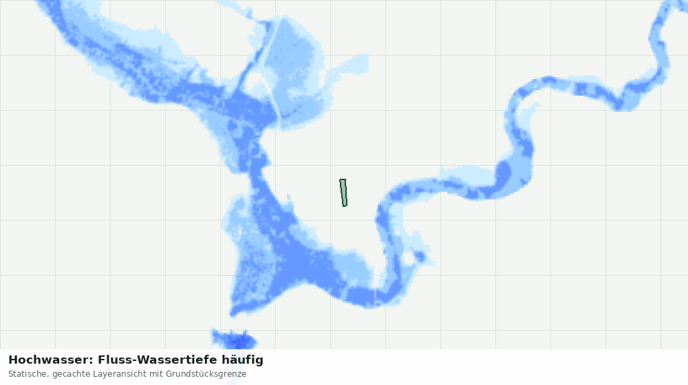 Statische Kartenansicht: Hochwasser: Fluss-Wassertiefe häufig