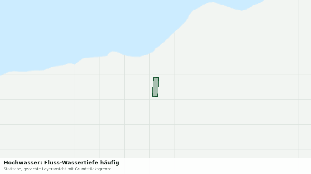 Statische Kartenansicht: Hochwasser: Fluss-Wassertiefe häufig