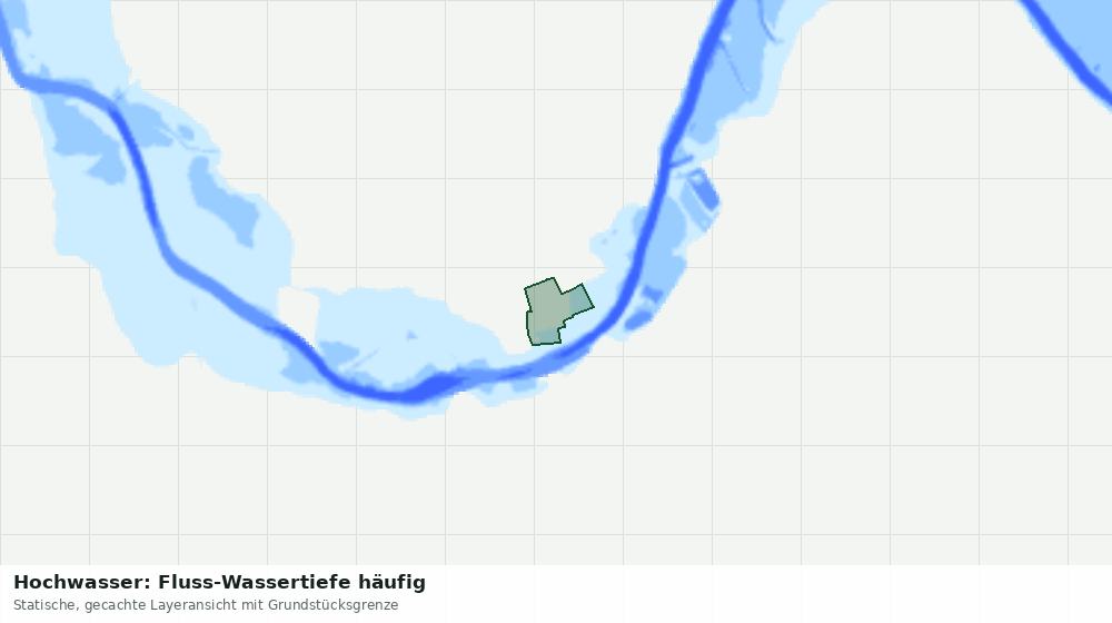 Statische Kartenansicht: Hochwasser: Fluss-Wassertiefe häufig