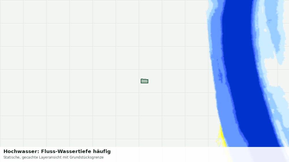 Statische Kartenansicht: Hochwasser: Fluss-Wassertiefe häufig