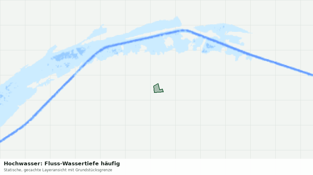 Statische Kartenansicht: Hochwasser: Fluss-Wassertiefe häufig