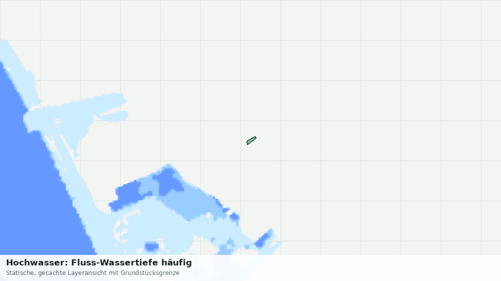 Statische Kartenansicht: Hochwasser: Fluss-Wassertiefe häufig