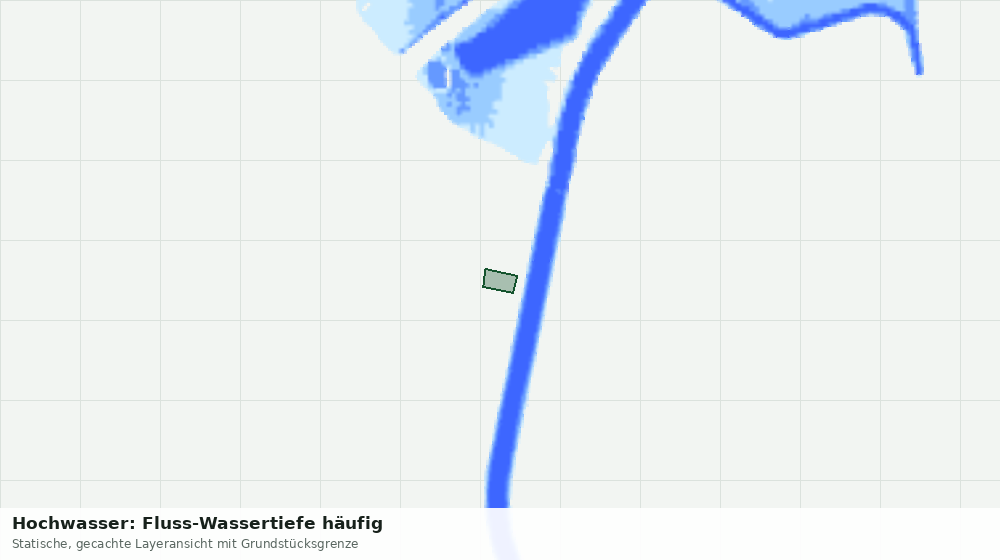 Statische Kartenansicht: Hochwasser: Fluss-Wassertiefe häufig