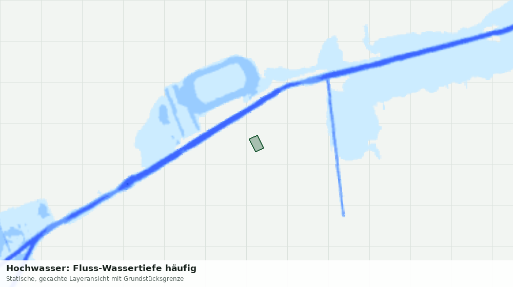 Statische Kartenansicht: Hochwasser: Fluss-Wassertiefe häufig