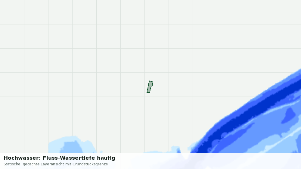 Statische Kartenansicht: Hochwasser: Fluss-Wassertiefe häufig