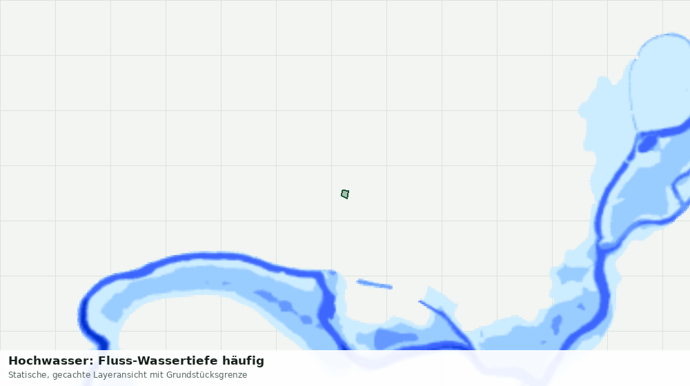 Statische Kartenansicht: Hochwasser: Fluss-Wassertiefe häufig