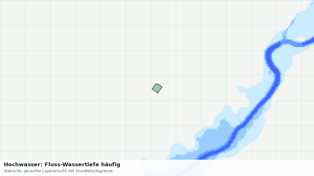 Statische Kartenansicht: Hochwasser: Fluss-Wassertiefe häufig