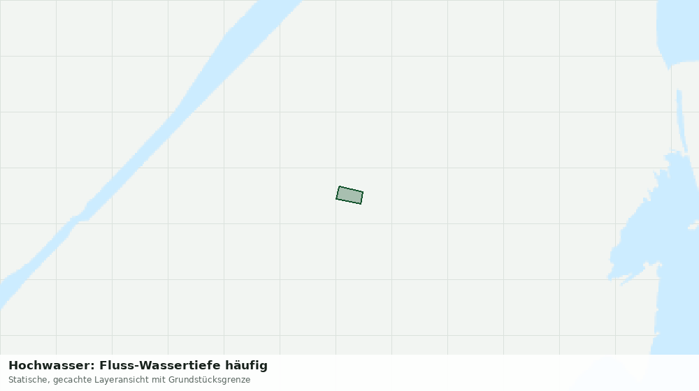 Statische Kartenansicht: Hochwasser: Fluss-Wassertiefe häufig