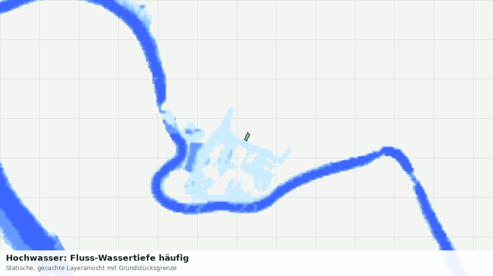 Statische Kartenansicht: Hochwasser: Fluss-Wassertiefe häufig