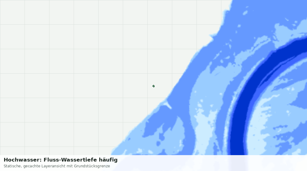 Statische Kartenansicht: Hochwasser: Fluss-Wassertiefe häufig
