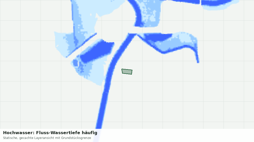 Statische Kartenansicht: Hochwasser: Fluss-Wassertiefe häufig
