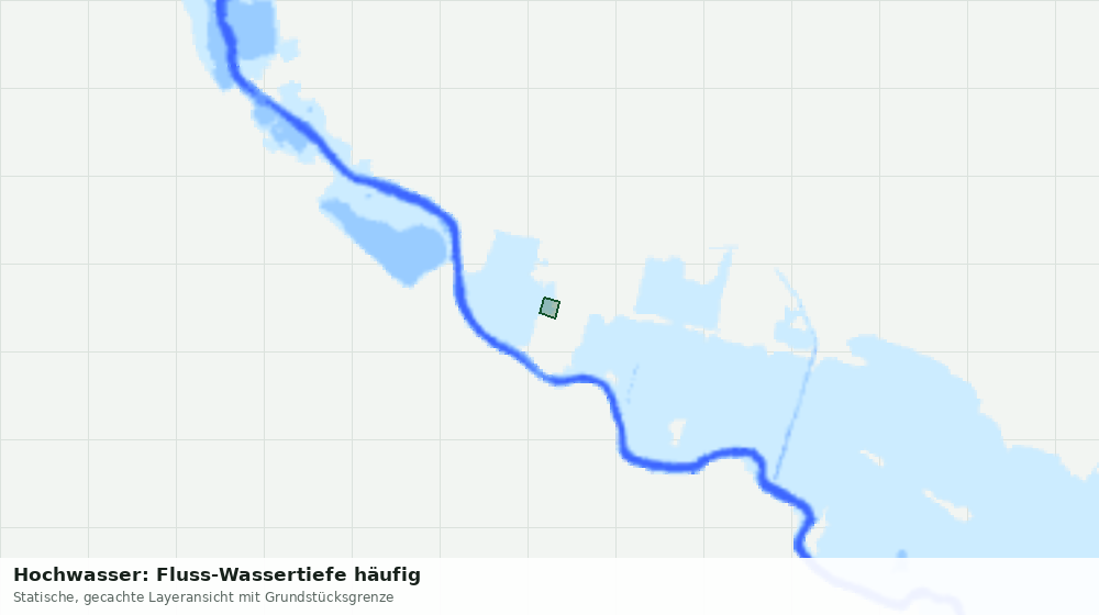 Statische Kartenansicht: Hochwasser: Fluss-Wassertiefe häufig