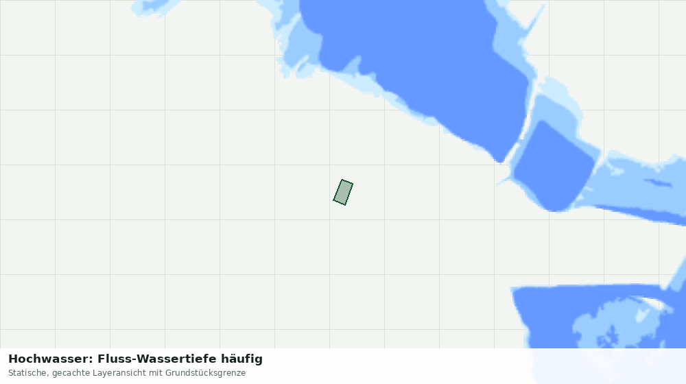 Statische Kartenansicht: Hochwasser: Fluss-Wassertiefe häufig