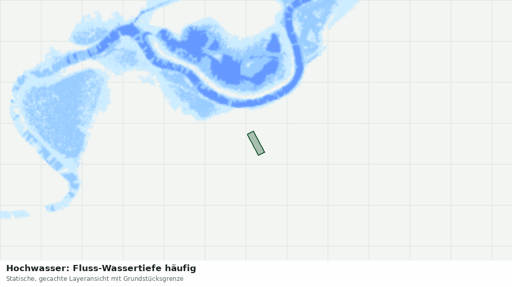 Statische Kartenansicht: Hochwasser: Fluss-Wassertiefe häufig