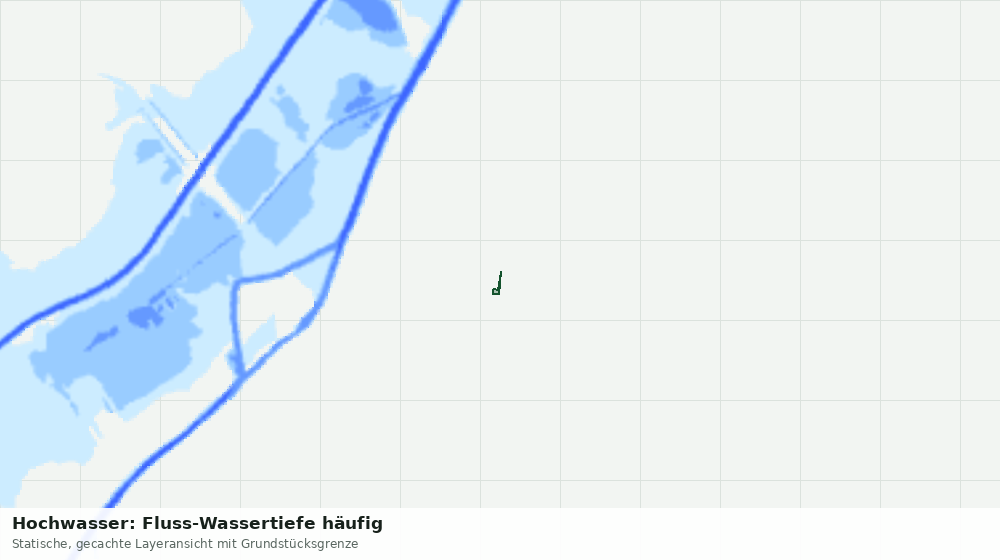 Statische Kartenansicht: Hochwasser: Fluss-Wassertiefe häufig