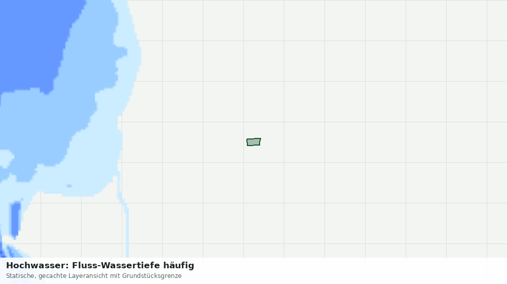 Statische Kartenansicht: Hochwasser: Fluss-Wassertiefe häufig