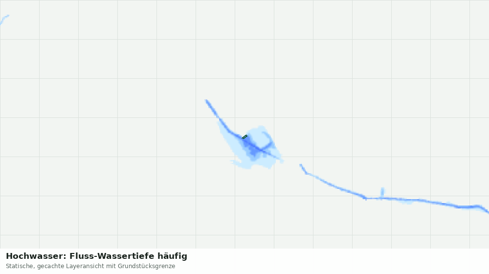 Statische Kartenansicht: Hochwasser: Fluss-Wassertiefe häufig