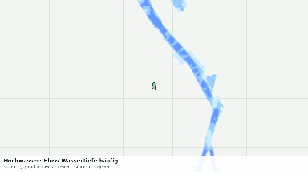 Statische Kartenansicht: Hochwasser: Fluss-Wassertiefe häufig