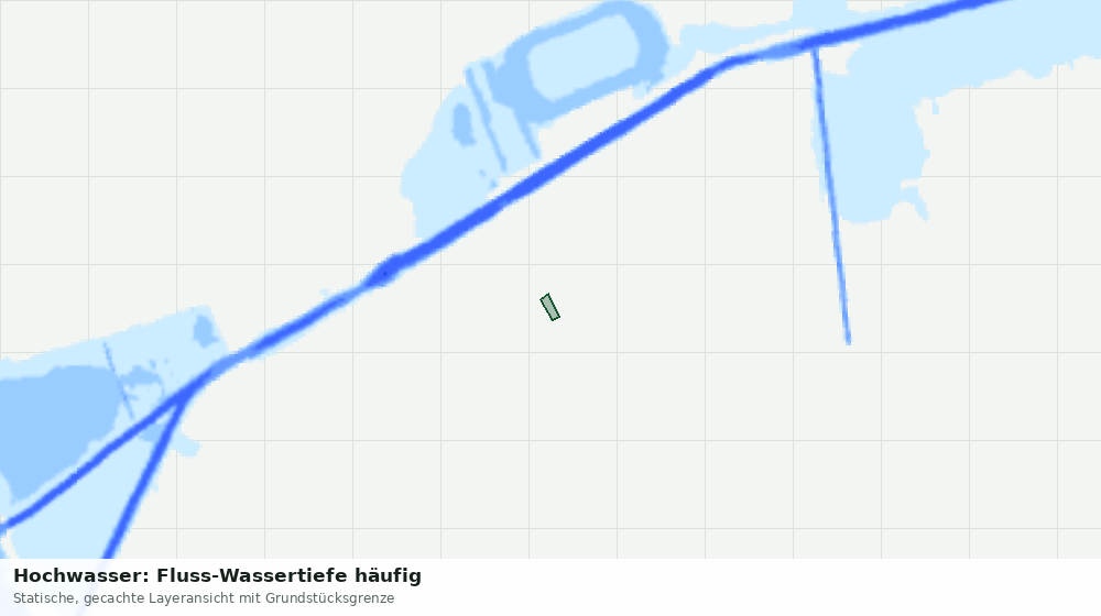Statische Kartenansicht: Hochwasser: Fluss-Wassertiefe häufig
