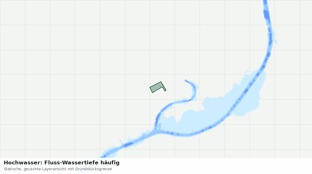 Statische Kartenansicht: Hochwasser: Fluss-Wassertiefe häufig