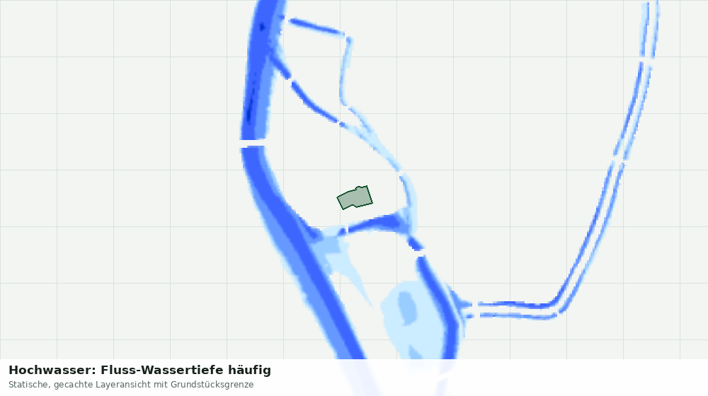 Statische Kartenansicht: Hochwasser: Fluss-Wassertiefe häufig