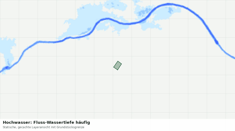 Statische Kartenansicht: Hochwasser: Fluss-Wassertiefe häufig