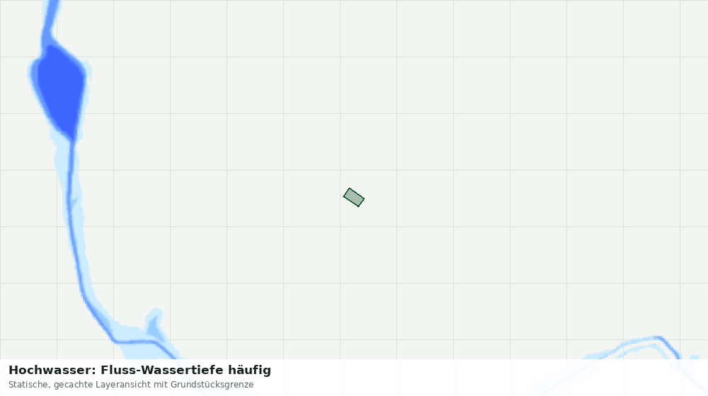 Statische Kartenansicht: Hochwasser: Fluss-Wassertiefe häufig