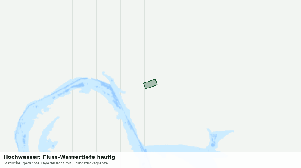 Statische Kartenansicht: Hochwasser: Fluss-Wassertiefe häufig