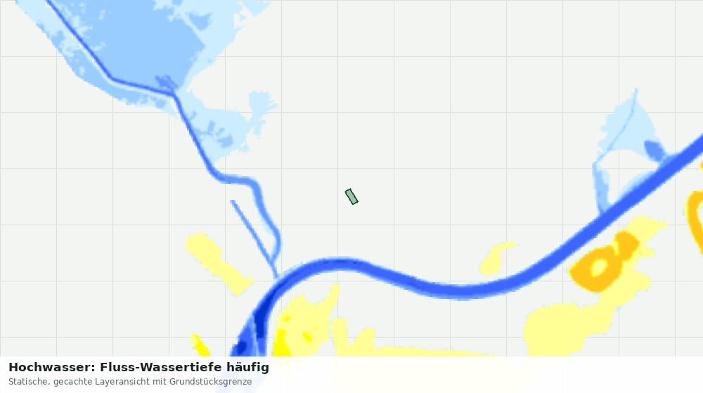 Statische Kartenansicht: Hochwasser: Fluss-Wassertiefe häufig