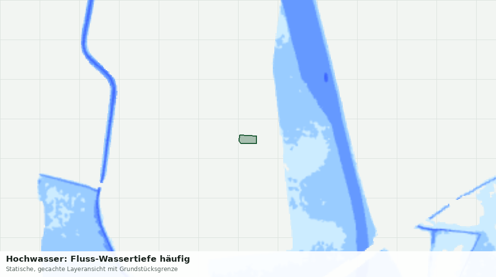 Statische Kartenansicht: Hochwasser: Fluss-Wassertiefe häufig