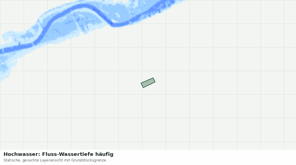 Statische Kartenansicht: Hochwasser: Fluss-Wassertiefe häufig